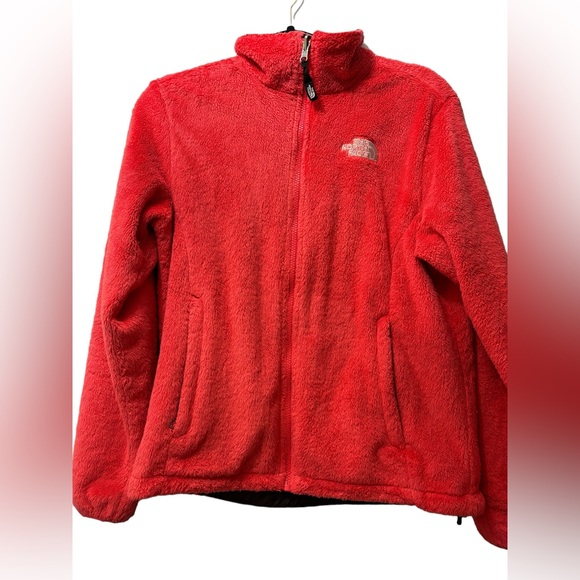 The‎ North Face Osito 2 Jacket Womens M Hot Pink Fleece Full-Zip Sweatshirt Coat - Picture 1 of 7